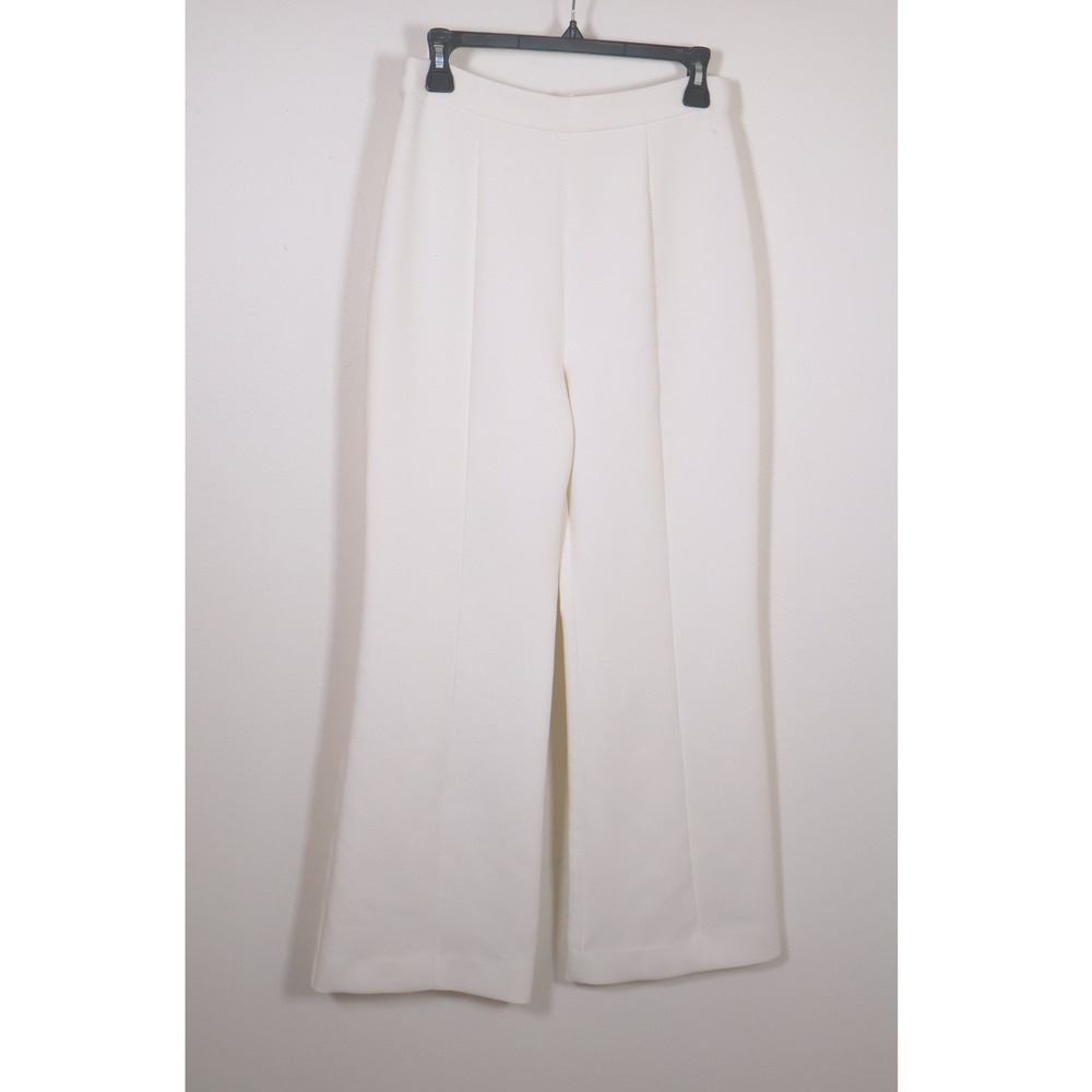 Black Halo Trousers Pants Size 8 Ivory Tailored High Waisted